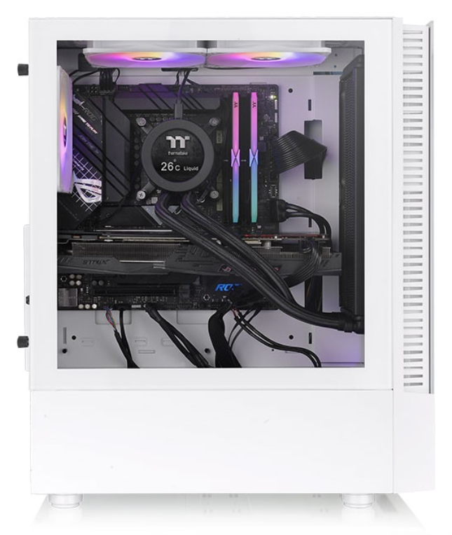 CAJA THERMALTAKE VIEW 200 TG ARGB ATX 2XUSB 3.2 SIN FUENTE BLANCO - detalle