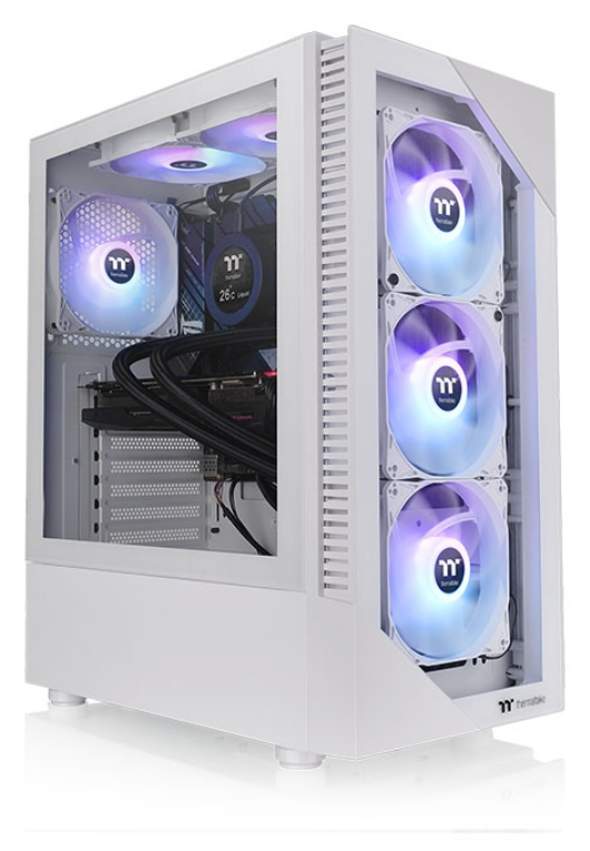 CAJA THERMALTAKE VIEW 200 TG ARGB ATX 2XUSB 3.2 SIN FUENTE BLANCO