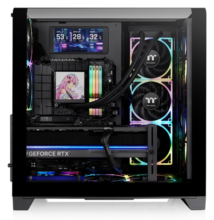 CAJA THERMALTAKE VIEW 390 AIR ATX 2XUSB 3.0 SIN FUENTE NEGRO - detalle