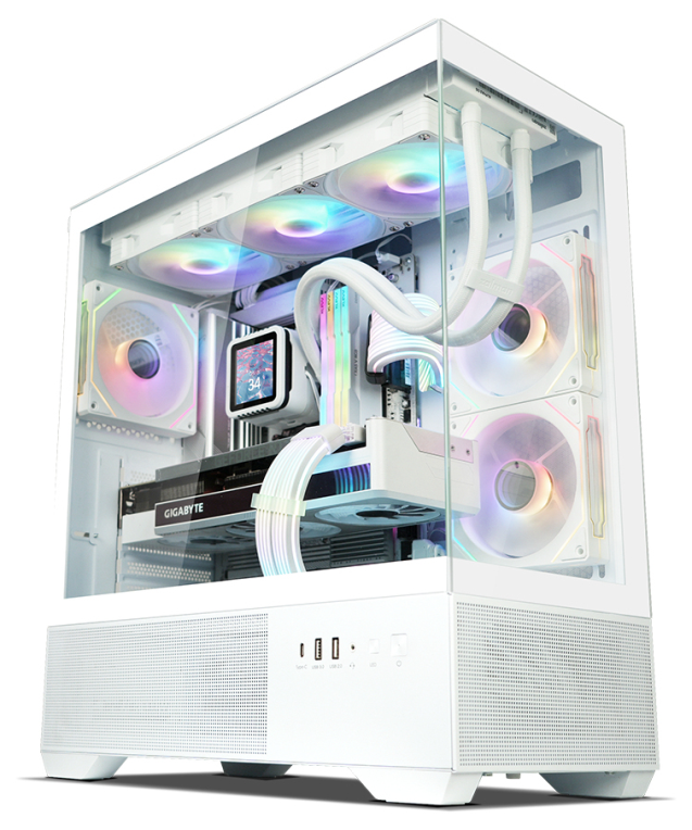 CAJA ZALMAN CHRONIX ATX 3 XVENT 120MM ARGB 1XUSB 3.0 BLANCO S/N FUENTE - detalle