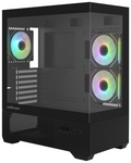 CAJA ZALMAN CHRONIX ATX 3 XVENT 120MM ARGB 1XUSB 3.0 NEGRO S/N FUENTE