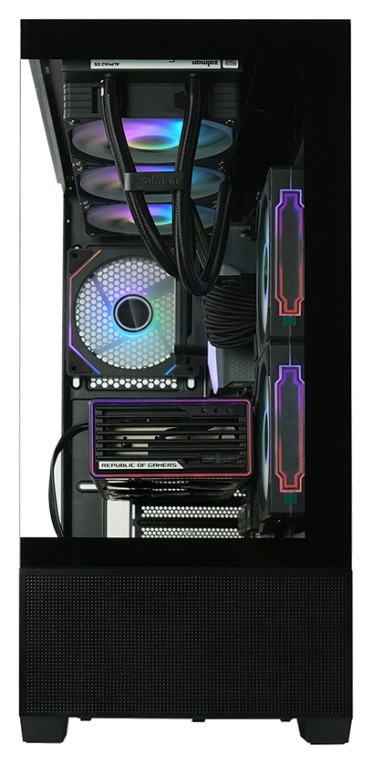 CAJA ZALMAN CHRONIX ATX 3 XVENT 120MM ARGB 1XUSB 3.0 NEGRO S/N FUENTE - detalle