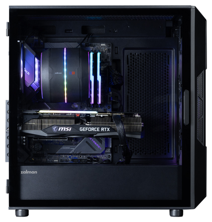 CAJA ZALMAN I3 NEO ARGB V2 ATX 4XVENT 120MM 2XUSB 3.0 NEGRO S/N FUENTE - detalle