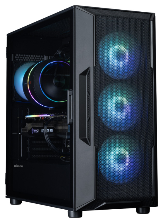 CAJA ZALMAN I3 NEO ARGB V2 ATX 4XVENT 120MM 2XUSB 3.0 NEGRO S/N FUENTE - detalle