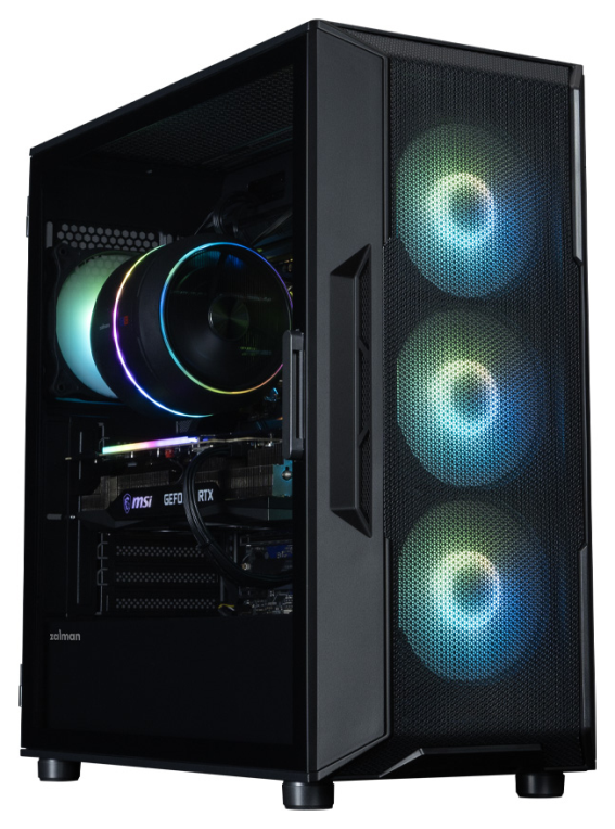 CAJA ZALMAN I3 NEO ARGB V2 ATX 4XVENT 120MM 2XUSB 3.0 NEGRO S/N FUENTE