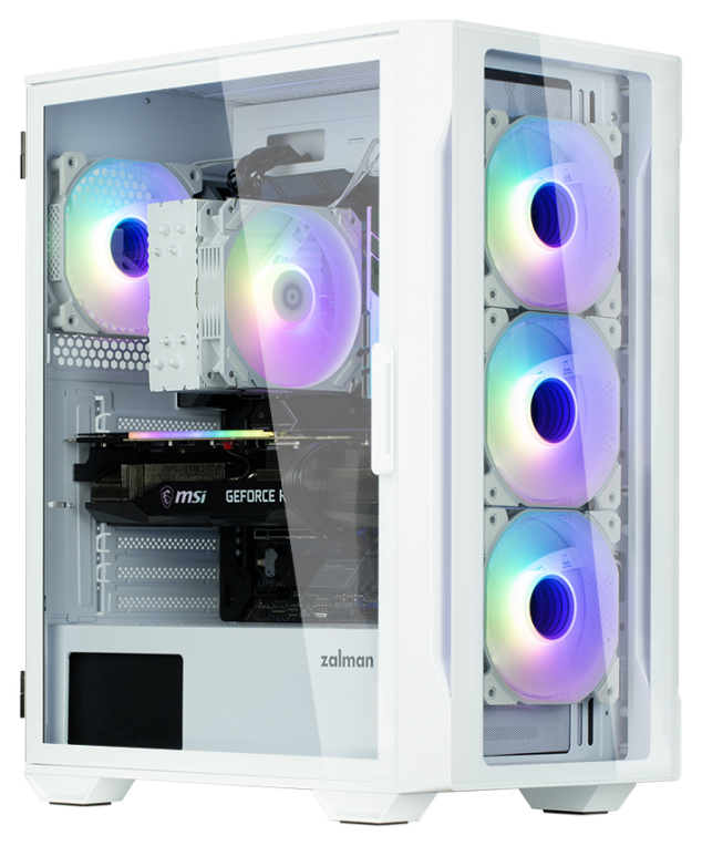 CAJA ZALMAN I3 NEO TG ATX 4XVENT 120MM 2XUSB 3.0 BLANCO S/N FUENTE - detalle