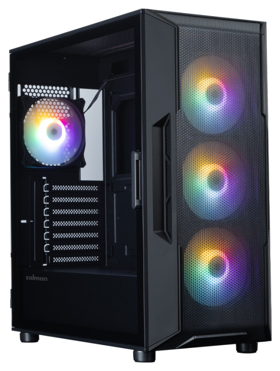 CAJA ZALMAN I3 NEO V2 ATX 4XVENT 120MM 2XUSB 3.0 NEGRO S/N FUENTE - detalle