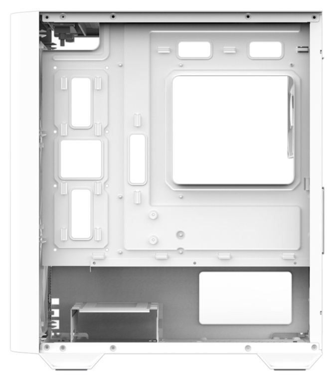 CAJA ZALMAN M4 MATX 4 X VENT 120MM ARGB 2XUSB 3.0 BLANCO S/N FUENTE - detalle