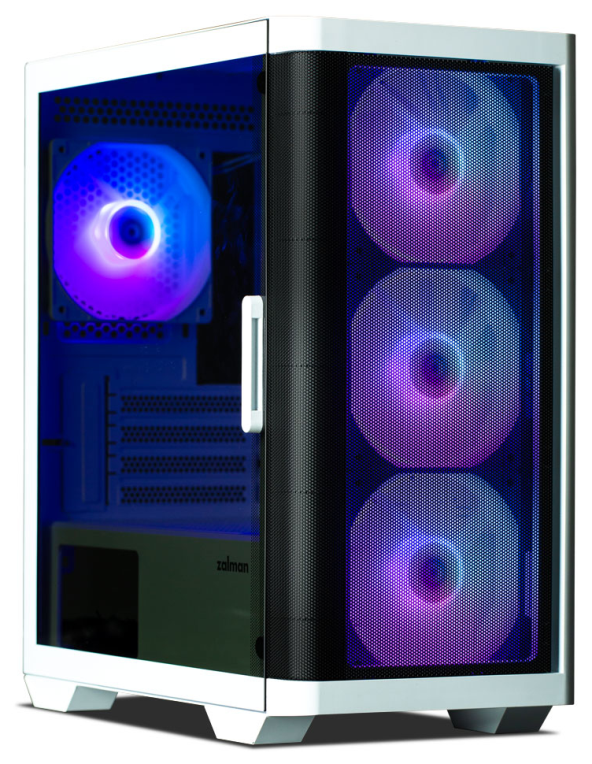 CAJA ZALMAN M4 MATX 4 X VENT 120MM ARGB 2XUSB 3.0 BLANCO S/N FUENTE - detalle