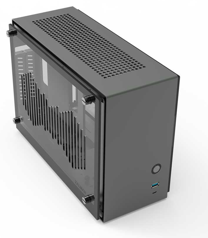 CAJA ZALMAN M4 MINI-ITX M2 1 X VENT 800MM ARGB 2XUSB 3.0 GRIS S/N FUENTE - detalle