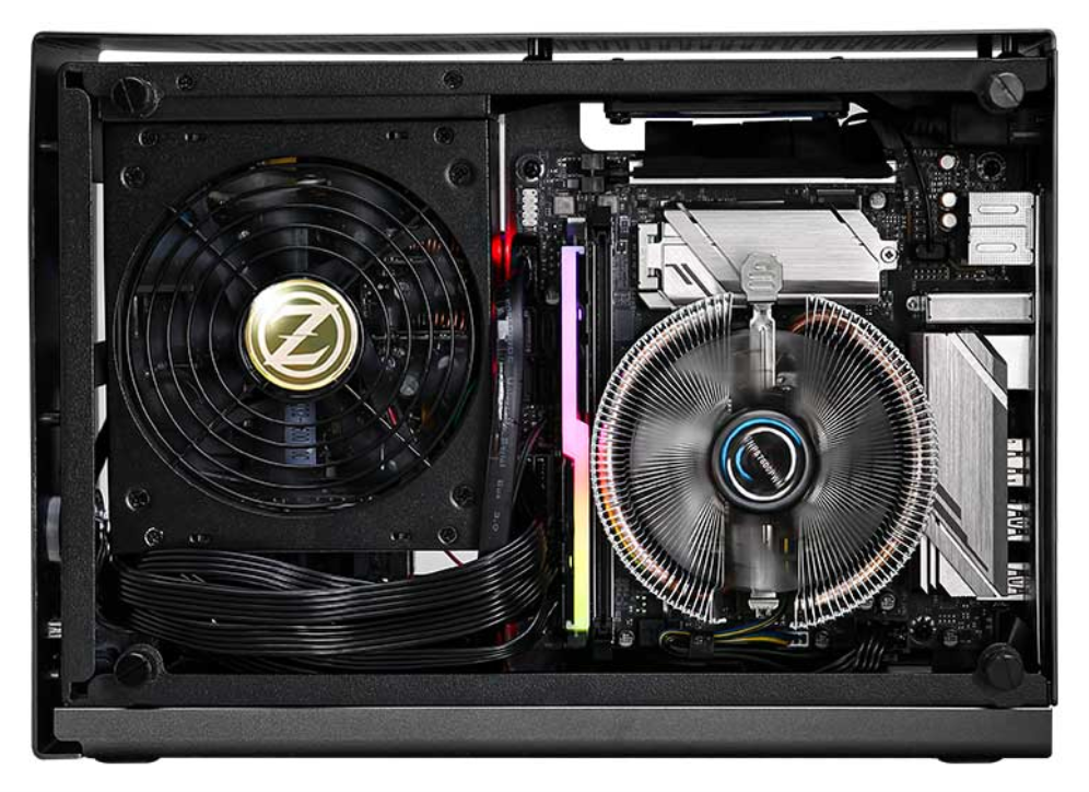CAJA ZALMAN M4 MINI-ITX M2 1 X VENT 800MM ARGB 2XUSB 3.0 GRIS S/N FUENTE - detalle