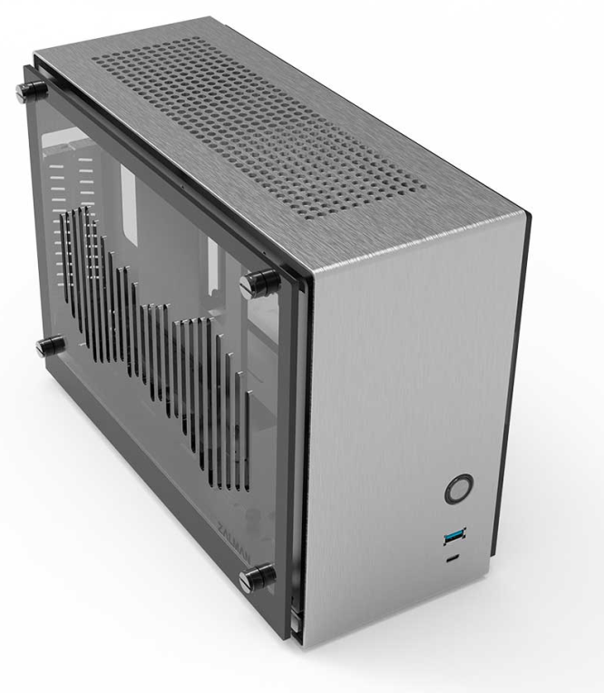 CAJA ZALMAN M4 MINI-ITX M2 1 X VENT 800MM ARGB 2XUSB 3.0 SILVER S/N FUENTE - detalle