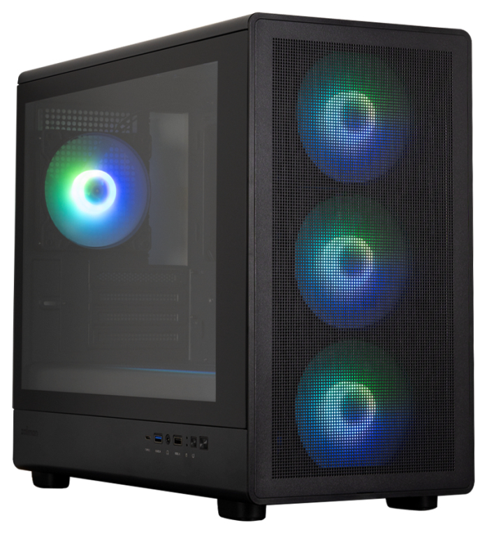 CAJA ZALMAN M5 MATX 4 X VENT 120MM ARGB 2XUSB 3.0 NEGRO S/N FUENTE