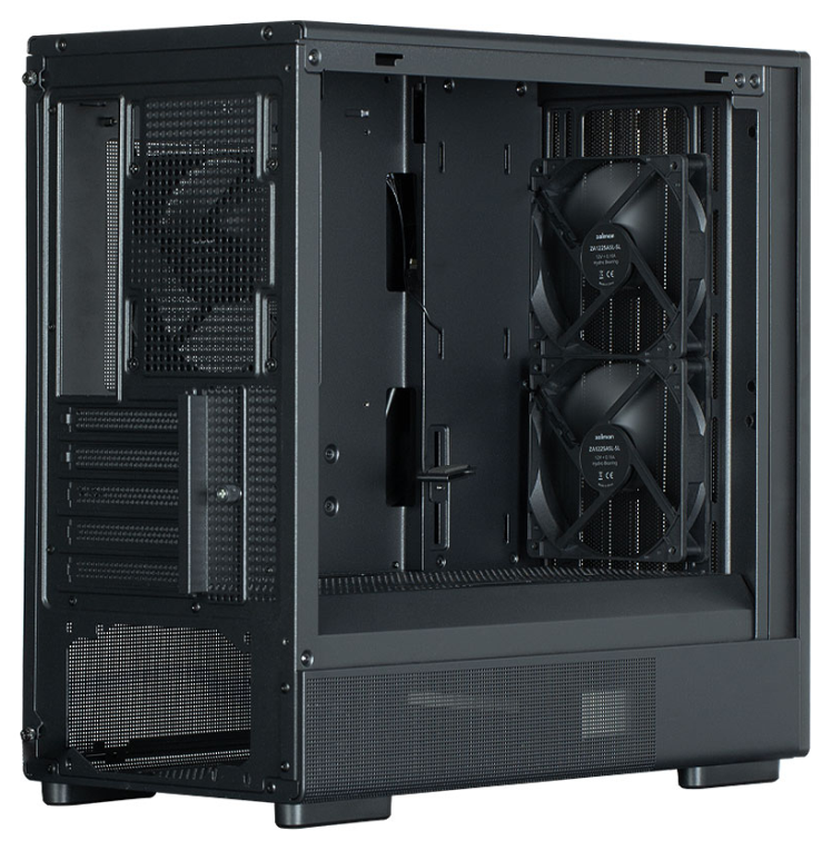 CAJA ZALMAN P10 NAMU ATX 4 XVENT 120MM ARGB 2XUSB 3.0 NEGRO S/N FUENTE - detalle