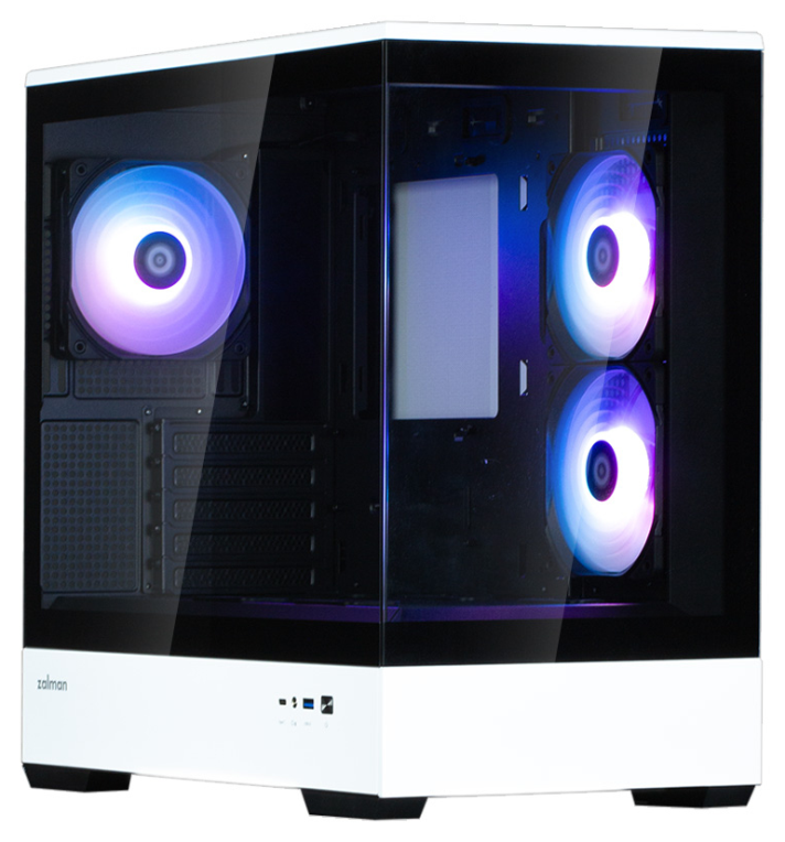 CAJA ZALMAN P30 MATX 3 X VENT 120MM ARGB 2XUSB 3.0 NEGRO S/N FUENTE - detalle