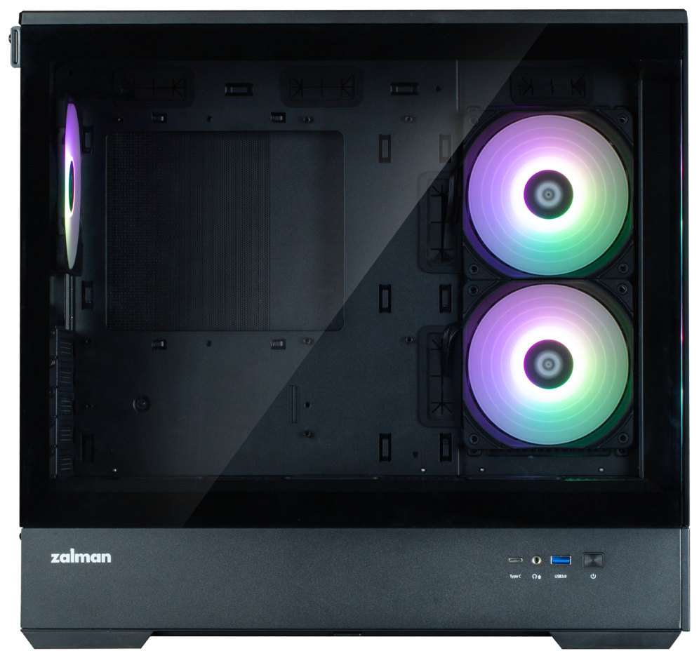 CAJA ZALMAN P30 V2 MATX 3 X VENT 120MM ARGB 2XUSB 3.0 NEGRO S/N FUENTE - detalle