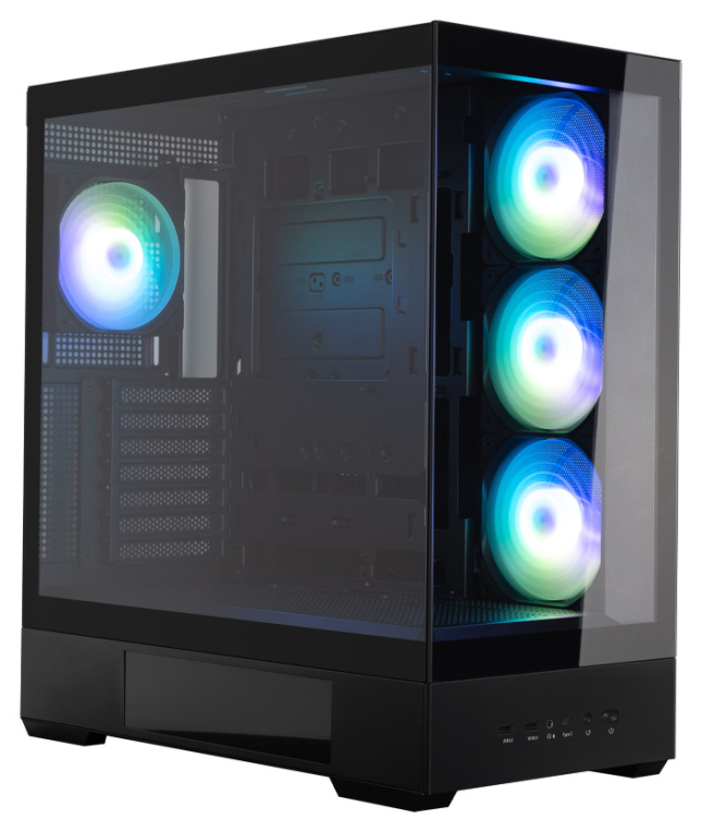 CAJA ZALMAN P40 DS ATX 4 XVENT 120MM ARGB 2XUSB 3.0 NEGRO S/N FUENTE - detalle