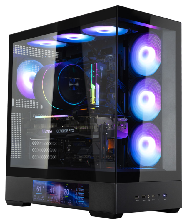 CAJA ZALMAN P40 DS ATX 4 XVENT 120MM ARGB 2XUSB 3.0 NEGRO S/N FUENTE - detalle