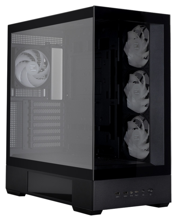 CAJA ZALMAN P40 DS ATX 4 XVENT 120MM ARGB 2XUSB 3.0 NEGRO S/N FUENTE - detalle