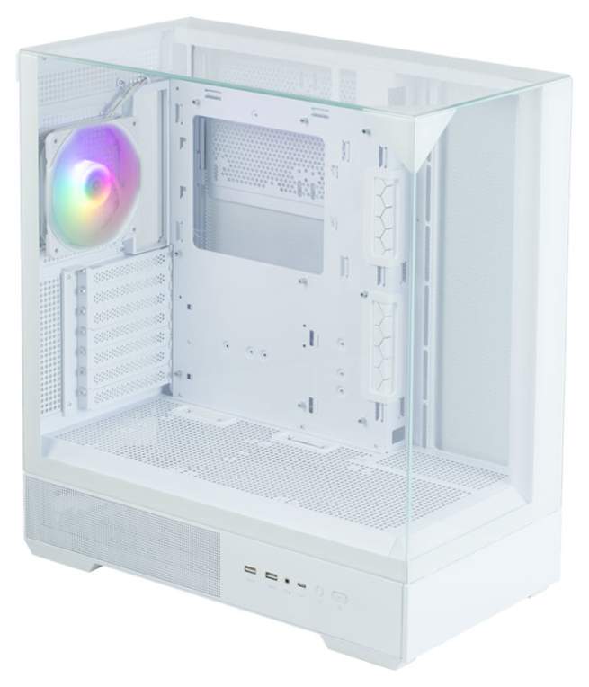 CAJA ZALMAN P40 PRISM ATX 3 XVENT 120MM ARGB 2XUSB 3.0 BLANCO S/N FUENTE - detalle