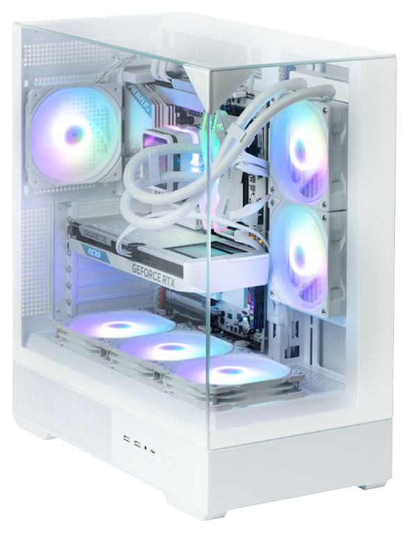 CAJA ZALMAN P40 PRISM ATX 3 XVENT 120MM ARGB 2XUSB 3.0 BLANCO S/N FUENTE - detalle