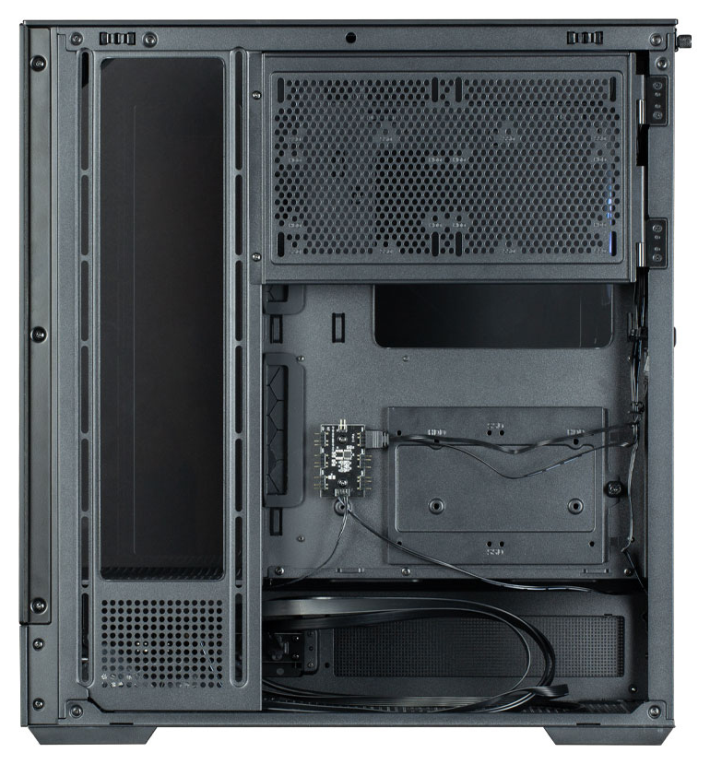 CAJA ZALMAN P40 PRISM ATX 3 XVENT 120MM ARGB 2XUSB 3.0 NEGRO S/N FUENTE - detalle