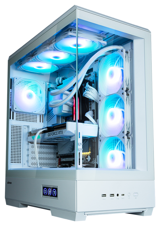 CAJA ZALMAN P50 DS ATX 4 XVENT 120MM ARGB 2XUSB 3.0 BLANCO S/N FUENTE