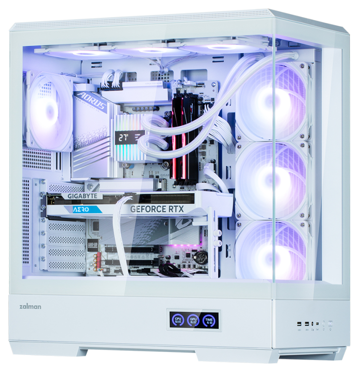 CAJA ZALMAN P50 DS ATX 4 XVENT 120MM ARGB 2XUSB 3.0 BLANCO S/N FUENTE - detalle