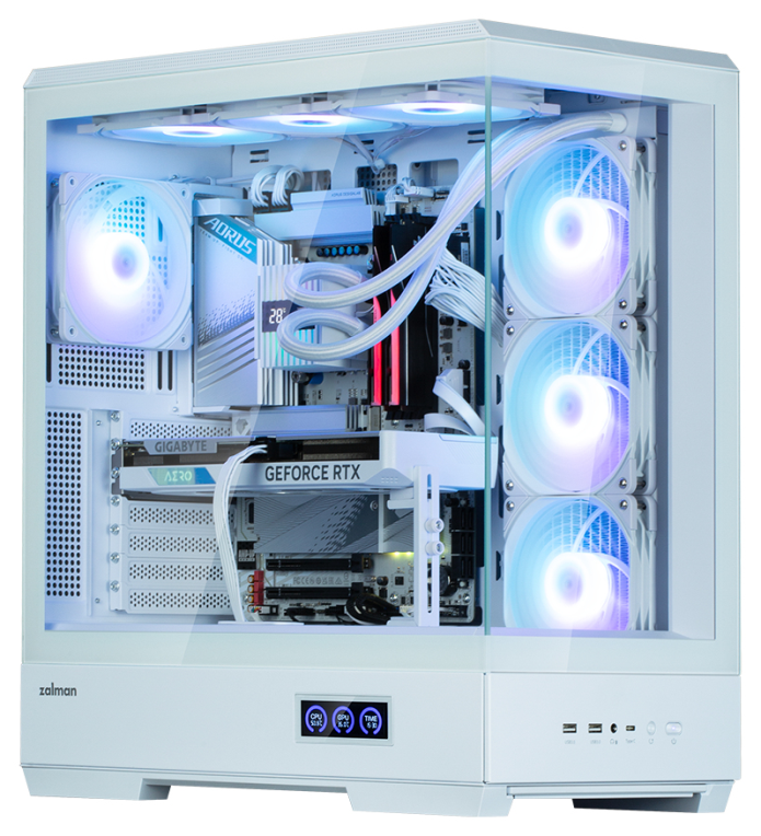 CAJA ZALMAN P50 DS ATX 4 XVENT 120MM ARGB 2XUSB 3.0 BLANCO S/N FUENTE - detalle