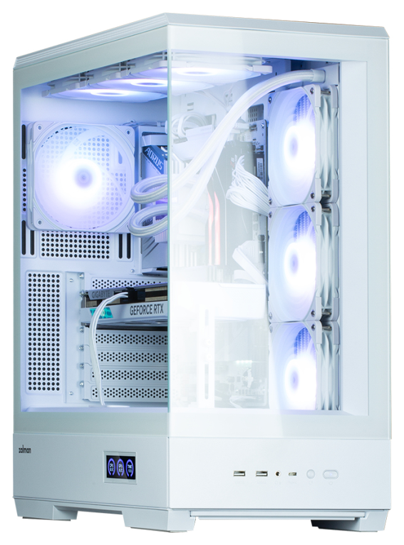 CAJA ZALMAN P50 DS ATX 4 XVENT 120MM ARGB 2XUSB 3.0 BLANCO S/N FUENTE - detalle