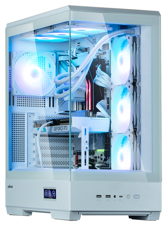 CAJA ZALMAN P50 DS ATX 4 XVENT 120MM ARGB 2XUSB 3.0 BLANCO S/N FUENTE - detalle
