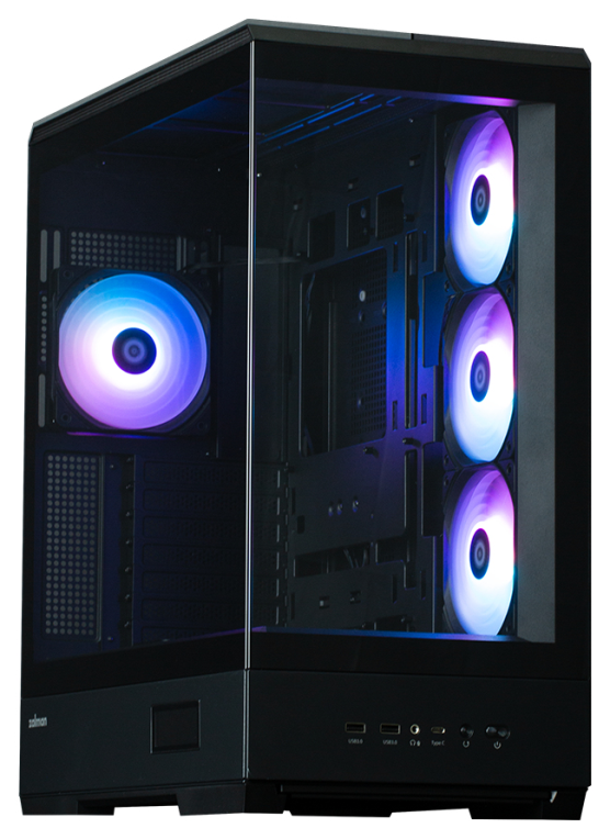CAJA ZALMAN P50 DS ATX 4 XVENT 120MM ARGB 2XUSB 3.0 NEGRO S/N FUENTE - detalle
