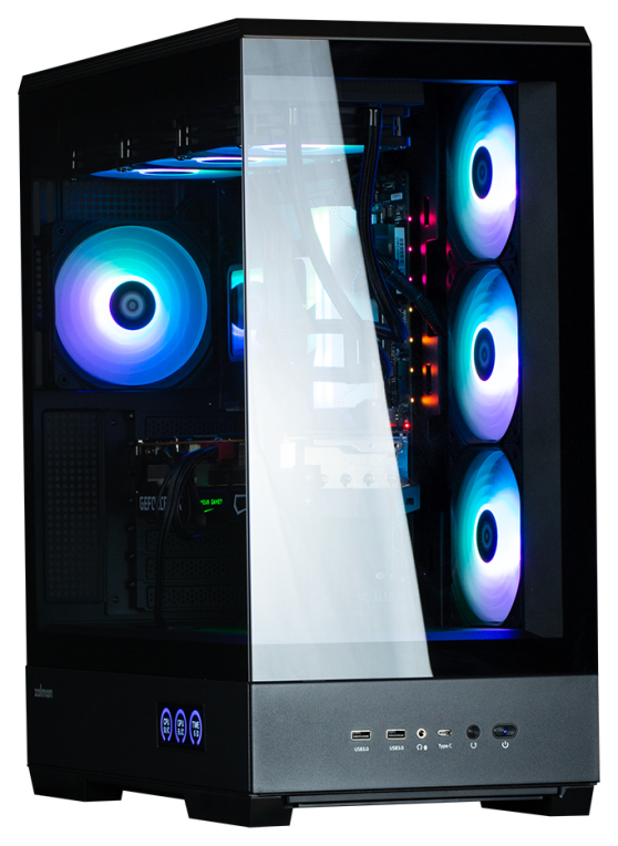 CAJA ZALMAN P50 DS ATX 4 XVENT 120MM ARGB 2XUSB 3.0 NEGRO S/N FUENTE - detalle