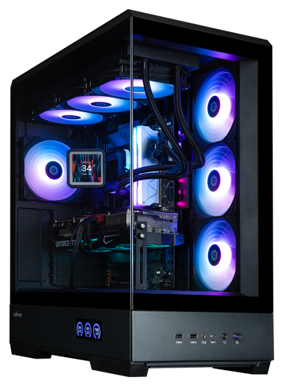 CAJA ZALMAN P50 DS ATX 4 XVENT 120MM ARGB 2XUSB 3.0 NEGRO S/N FUENTE - detalle