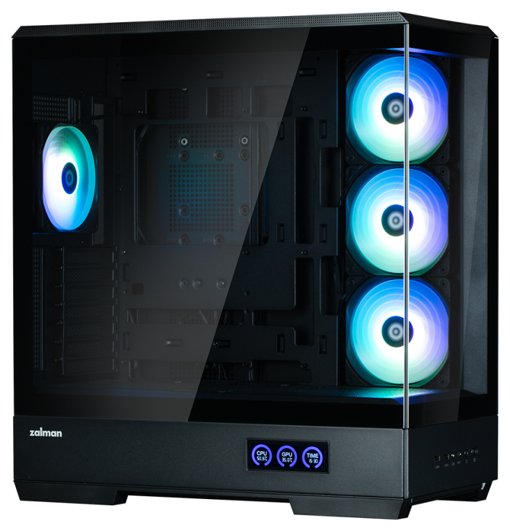 CAJA ZALMAN P50 DS ATX 4 XVENT 120MM ARGB 2XUSB 3.0 NEGRO S/N FUENTE - detalle