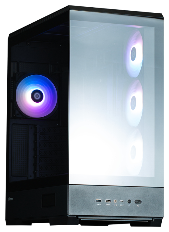 CAJA ZALMAN P50 DS ATX 4 XVENT 120MM ARGB 2XUSB 3.0 NEGRO S/N FUENTE - detalle