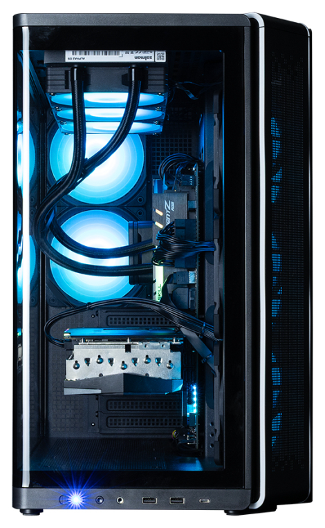 CAJA ZALMAN P60 BLACK ATX 3 XVENT 120MM ARGB 2XUSB 3.0 NEGRO S/N FUENTE - detalle