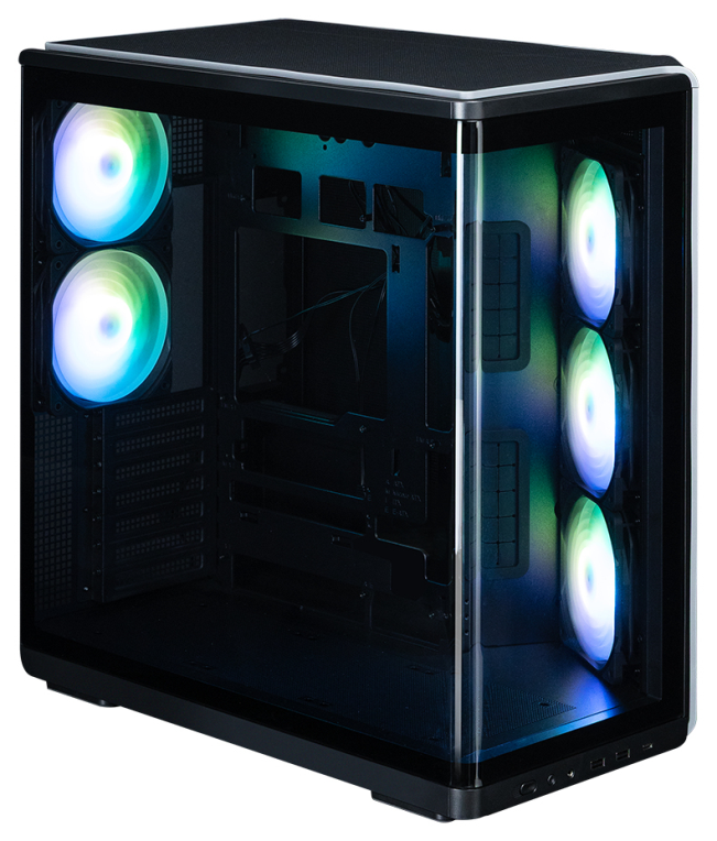 CAJA ZALMAN P60 BLACK ATX 3 XVENT 120MM ARGB 2XUSB 3.0 NEGRO S/N FUENTE - detalle