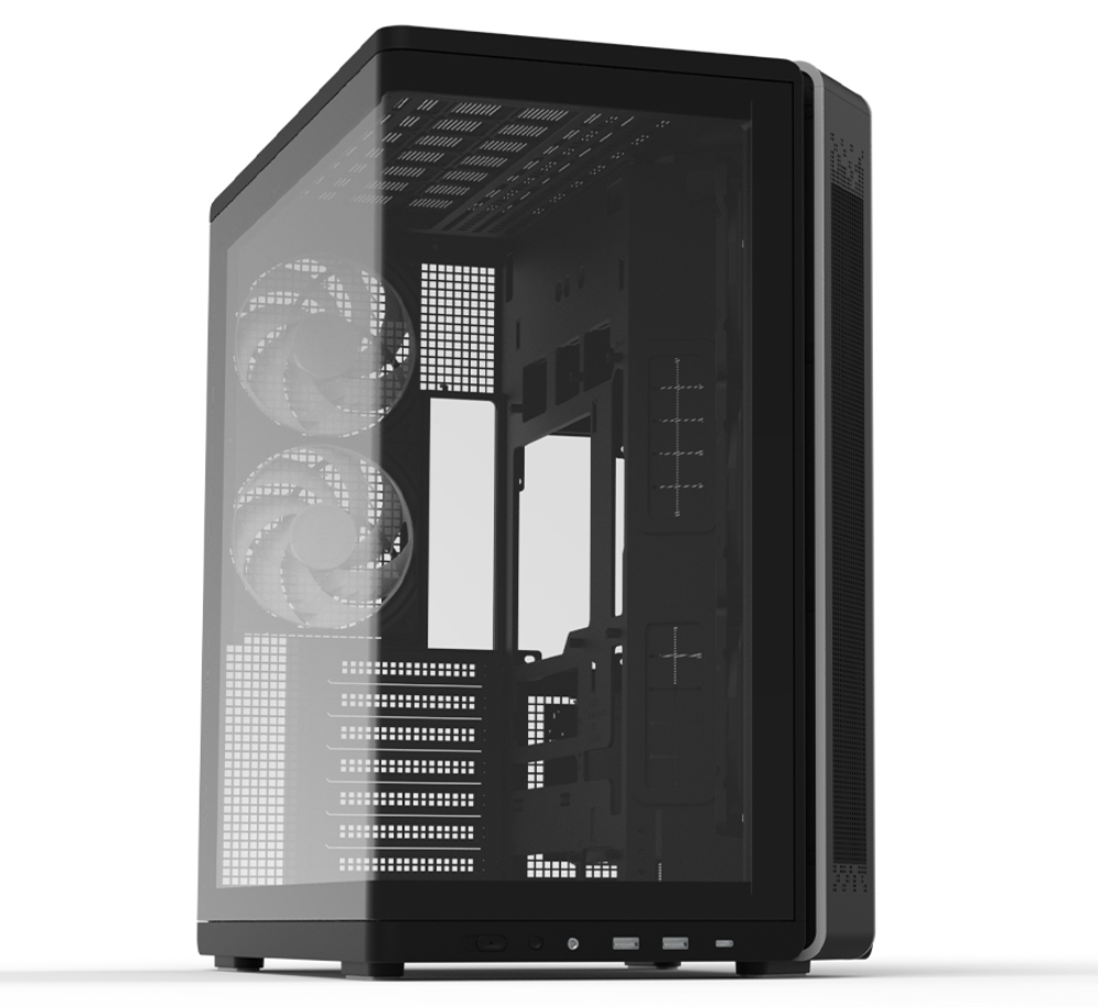 CAJA ZALMAN P60 BLACK ATX 3 XVENT 120MM ARGB 2XUSB 3.0 NEGRO S/N FUENTE - detalle