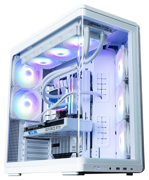 CAJA ZALMAN P60 WHITE ATX 3 XVENT 120MM ARGB 2XUSB 3.0 NEGRO S/N FUENTE - detalle