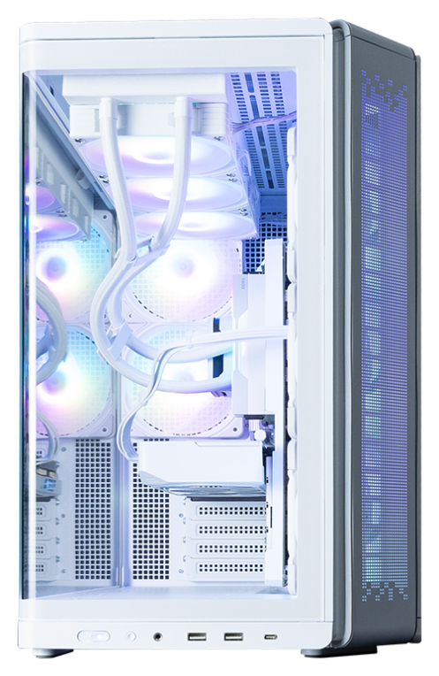 CAJA ZALMAN P60 WHITE ATX 3 XVENT 120MM ARGB 2XUSB 3.0 NEGRO S/N FUENTE - detalle