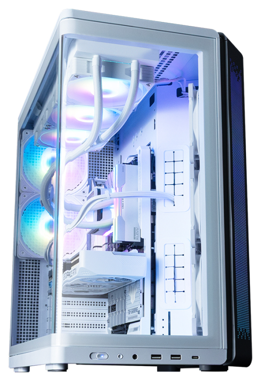 CAJA ZALMAN P60 WHITE ATX 3 XVENT 120MM ARGB 2XUSB 3.0 NEGRO S/N FUENTE - detalle
