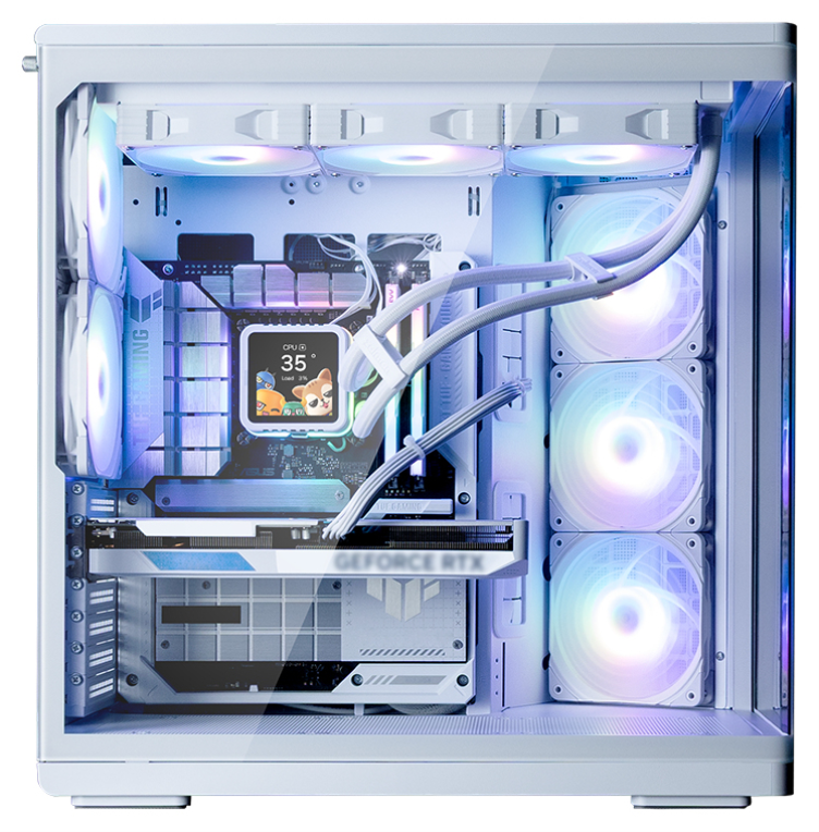 CAJA ZALMAN P60 WHITE ATX 3 XVENT 120MM ARGB 2XUSB 3.0 NEGRO S/N FUENTE - detalle