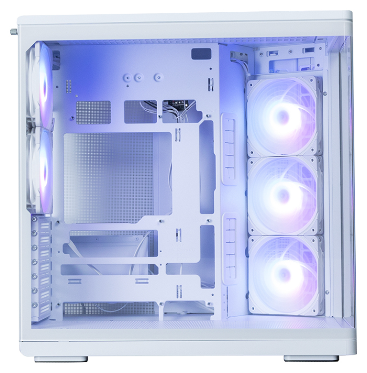 CAJA ZALMAN P60 WHITE ATX 3 XVENT 120MM ARGB 2XUSB 3.0 NEGRO S/N FUENTE - detalle