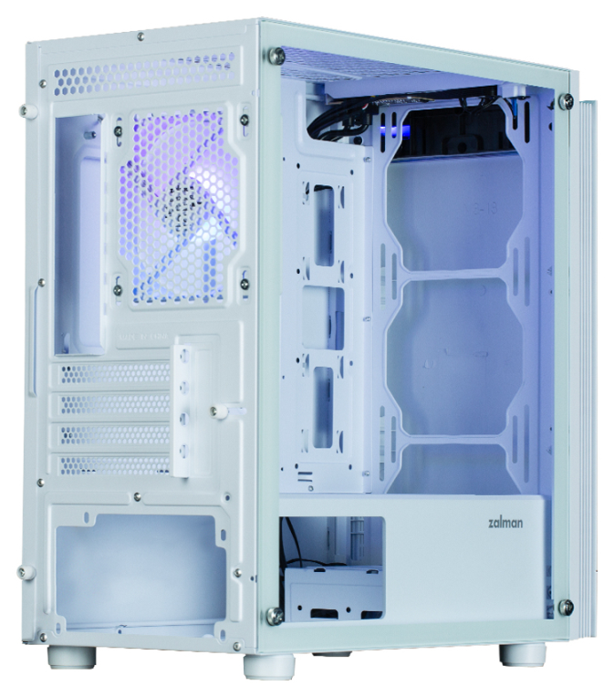CAJA ZALMAN T4 PLUS MATX 1 X VENT 120MM ARGB 2XUSB 3.0 BLANCO S/N FUENTE - detalle