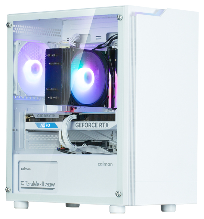 CAJA ZALMAN T4 PLUS MATX 1 X VENT 120MM ARGB 2XUSB 3.0 BLANCO S/N FUENTE - detalle