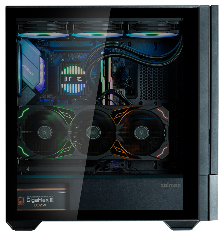 CAJA ZALMAN Z10 DS ATX 1 XVENT 140MM 2XUSB 3.0 NEGRO S/N FUENTE - detalle