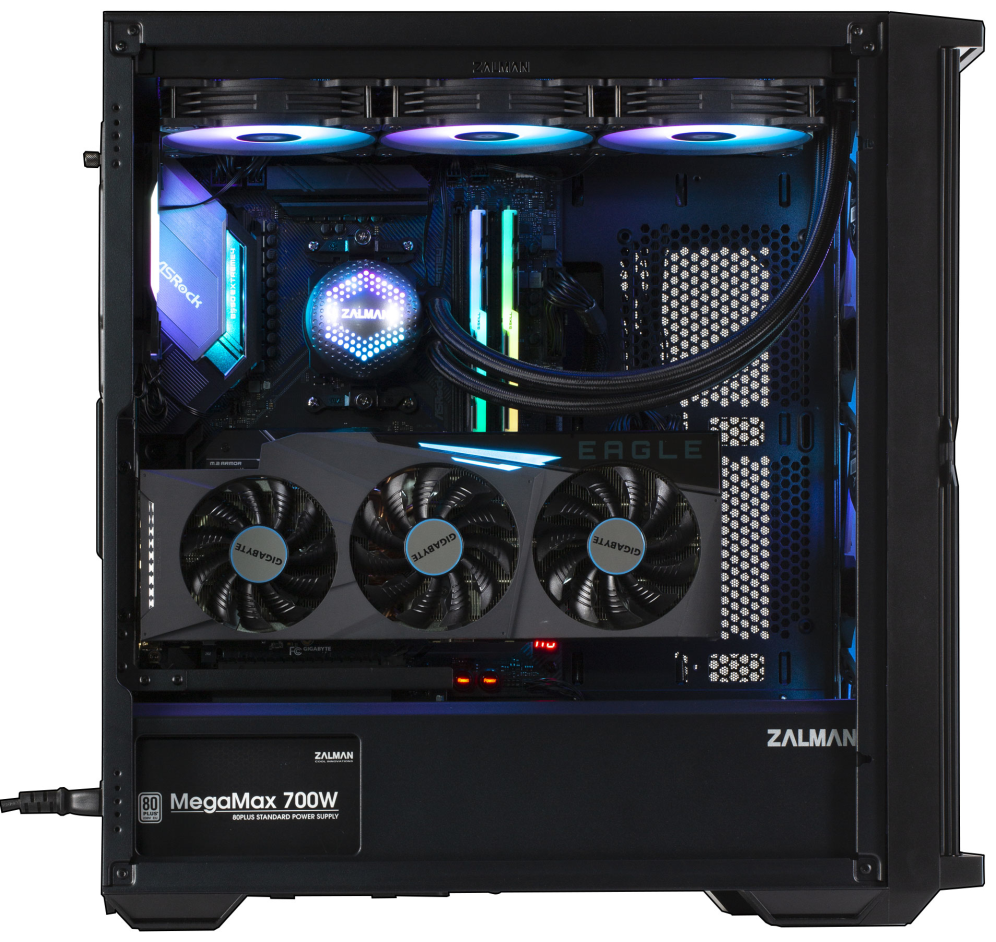 CAJA ZALMAN Z10 PLUS ATX MID-TOWER 140MM ARGB 3X VENT - detalle