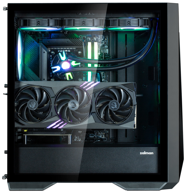 CAJA ZALMAN Z9 ICEBERG MS ATX 1 XVENT 140MM 2XUSB 3.0 NEGRO S/N FUENTE - detalle