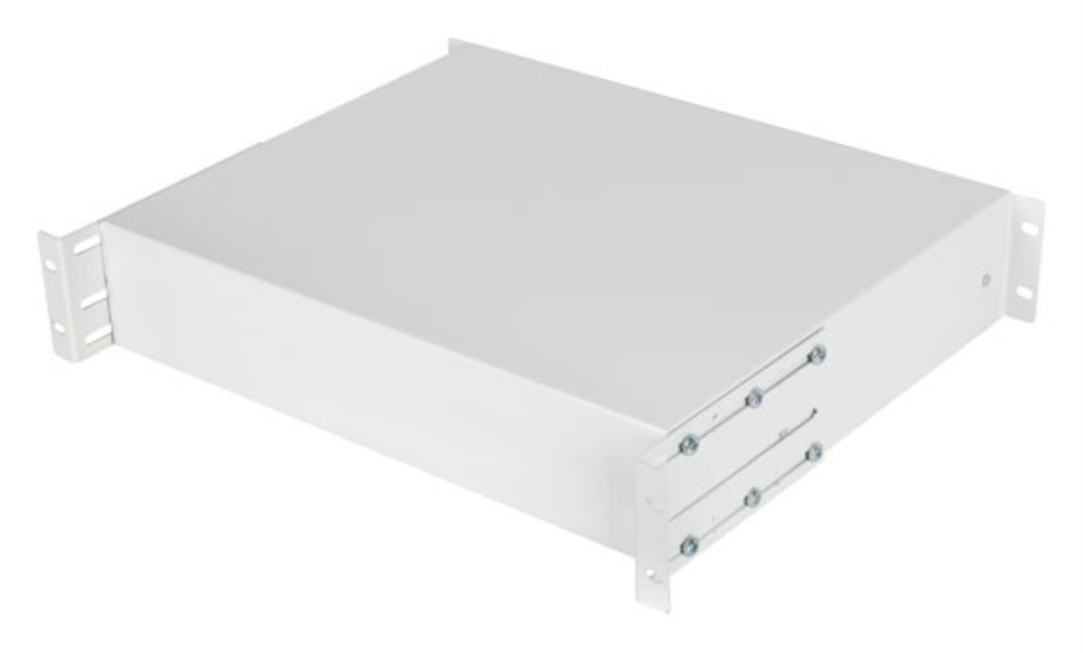 CAJON LANBERG PARA RACK 19" 2U 483X360MM HASTA 90KG GRIS CIERRE FRONTAL - detalle